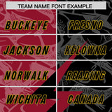 Custom Black Cardinal Split Personalized Lightning Pattern Football Jersey