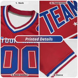 Custom Pink Green Split Personalized Lightning Pattern Football Jersey