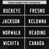 Custom Black Yellow Vertical Width Stripe Gradient Fashion Personalized Team Football Jersey