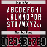 Custom Cardinal Black Vertical Width Stripe Gradient Fashion Personalized Team Football Jersey