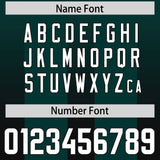 Custom Midnight Green Black Vertical Width Stripe Gradient Fashion Personalized Team Football Jersey