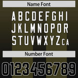 Custom Olive Black Vertical Width Stripe Gradient Fashion Personalized Team Football Jersey