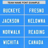 Custom Light Blue Gray Vertical Width Stripe Gradient Fashion Personalized Team Football Jersey