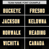 Custom Black Khaki Vertical Width Stripe Gradient Fashion Personalized Team Football Jersey