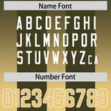 Custom Olive Khaki Vertical Width Stripe Gradient Fashion Personalized Team Football Jersey