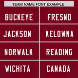 Custom Cardinal Midnight Green Vertical Width Stripe Gradient Fashion Personalized Team Football Jersey