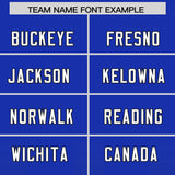 Custom Royal Black Vertical Width Stripe Gradient Fashion Personalized Team Football Jersey