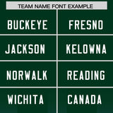 Custom Green Light Blue Vertical Width Stripe Gradient Fashion Personalized Team Football Jersey