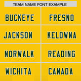 Custom Yellow Green Vertical Width Stripe Gradient Fashion Personalized Team Football Jersey