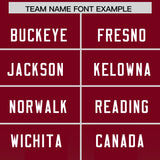 Custom Cardinal Kelly Green Vertical Width Stripe Gradient Fashion Personalized Team Football Jersey