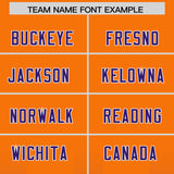 Custom Orange Purple Vertical Width Stripe Gradient Fashion Personalized Team Football Jersey