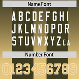 Custom Olive Khaki Vertical Width Stripe Gradient Fashion Personalized Team Football Jersey
