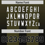 Custom Olive Black Vertical Width Stripe Gradient Fashion Personalized Team Football Jersey