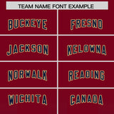 Custom Cardinal Navy Vertical Width Stripe Gradient Fashion Personalized Team Football Jersey