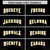 Custom Black Khaki Vertical Width Stripe Gradient Fashion Personalized Team Football Jersey