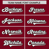 Custom Cardinal Black Vertical Width Stripe Gradient Fashion Personalized Team Football Jersey