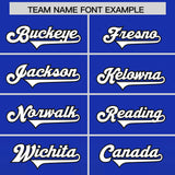 Custom Royal Black Vertical Width Stripe Gradient Fashion Personalized Team Football Jersey