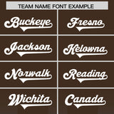 Custom Brown Powder Blue Vertical Width Stripe Gradient Fashion Personalized Team Football Jersey