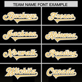 Custom Black Khaki Vertical Width Stripe Gradient Fashion Personalized Team Football Jersey