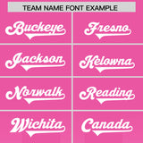 Custom Pink White Vertical Width Stripe Gradient Fashion Personalized Team Football Jersey