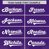 Custom Purple White Vertical Width Stripe Gradient Fashion Personalized Team Football Jersey