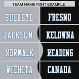 Custom Black Gray Split Fashion Mesh Authentic Football Jersey