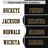 Custom Black White Split Fashion Mesh Authentic Football Jersey
