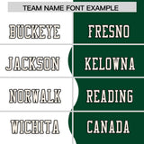 Custom Green White Split Fashion Mesh Authentic Football Jersey