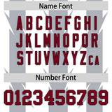 Custom White Gray Personalized Razr Stripe Graffiti Pattern Authentic Football Jersey