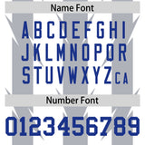 Custom White Gray Personalized Razr Stripe Graffiti Pattern Authentic Football Jersey