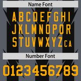 Custom Dark Gray Black Personalized Razr Stripe Graffiti Pattern Authentic Football Jersey