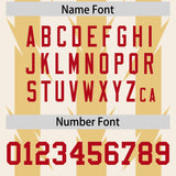 Custom Cream Khaki Personalized Razr Stripe Graffiti Pattern Authentic Football Jersey