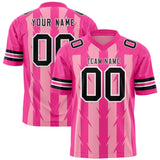 Custom Light Pink Pink Personalized Razr Stripe Graffiti Pattern Authentic Football Jersey