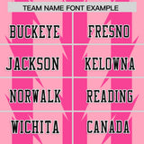 Custom Light Pink Pink Personalized Razr Stripe Graffiti Pattern Authentic Football Jersey