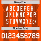 Custom Orange Texas Orange Personalized Razr Stripe Graffiti Pattern Authentic Football Jersey