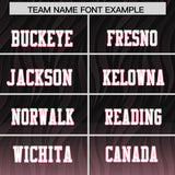 Custom Black and Light Pink Gradient Fashion Outdoor Authentic Football Jersey