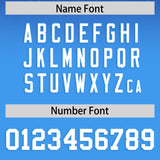 Custom Royal and Powder Blue Gradient Fashion Outdoor Authentic Football Jersey