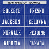 Custom Royal and Cream Gradient Fashion Outdoor Authentic Football Jersey