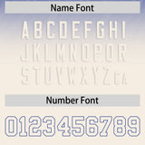 Custom Royal and Cream Gradient Fashion Outdoor Authentic Football Jersey