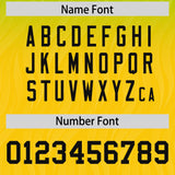 Custom Neon Green and Gold Gradient Fashion Outdoor Authentic Football Jersey