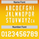 Custom Red and Gold Gradient Fashion Outdoor Authentic Football Jersey