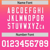 Custom Gold and Pink Gradient Fashion Outdoor Authentic Football Jersey