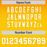 Custom Orange and Gold Gradient Fashion Outdoor Authentic Football Jersey