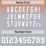 Custom Orange and Gray Gradient Fashion Outdoor Authentic Football Jersey