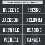 Custom Black Dark Gray Vertical Fine Stripe Gradient Fashion Personalized Team Football Jersey