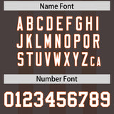 Custom Light Brown Light Brown Vertical Fine Stripe Gradient Fashion Personalized Team Football Jersey