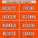 Custom Orange Light Brown Vertical Fine Stripe Gradient Fashion Personalized Team Football Jersey