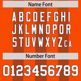 Custom Orange Light Brown Vertical Fine Stripe Gradient Fashion Personalized Team Football Jersey