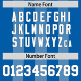 Custom Royal Light Blue Vertical Fine Stripe Gradient Fashion Personalized Team Football Jersey