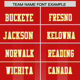 Custom Red Light Red Vertical Fine Stripe Gradient Fashion Personalized Team Football Jersey